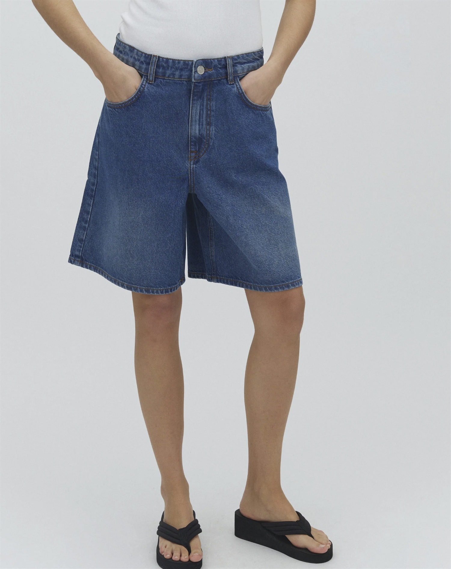 Mbym - Talina-M Shorts - Vintage Blue Wash 